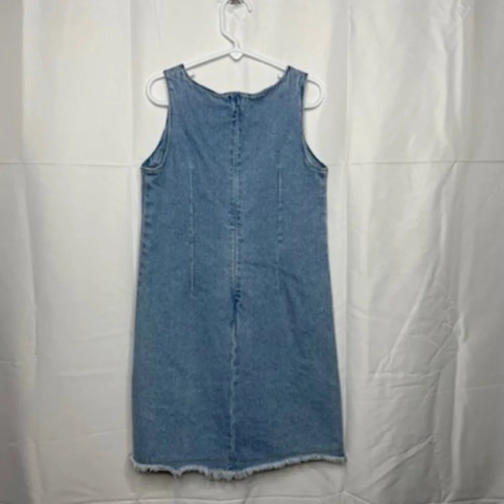 Vintage The Children's Place Embroidered Denim Dress Girls Size 6X/7 - Picture 5 of 6